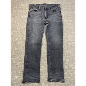 Men’s American Eagle 33X 30 Black Wash Jeans Air Flex + Gray